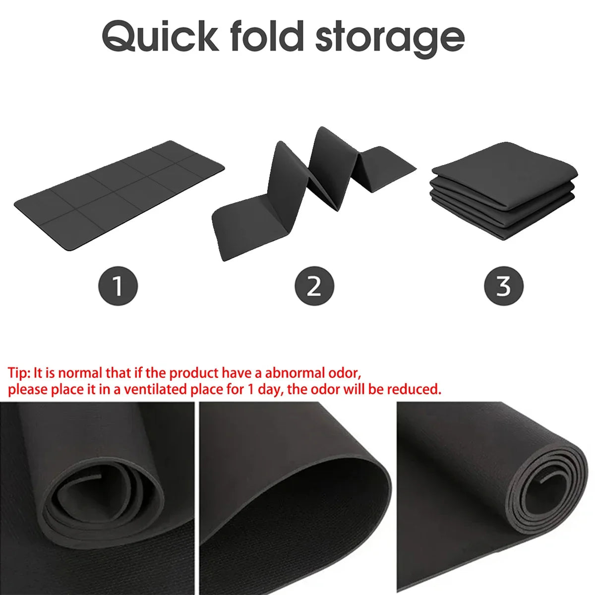Eco Friendly Foldable Yoga Mat EVA Travel Exercise Pad