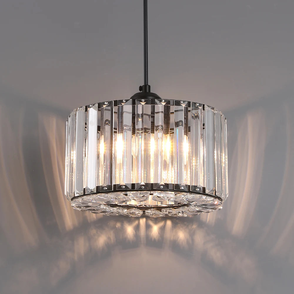 GreeLustr Modern Crystal Pendant Light for Dining Room and Kitchen Islands