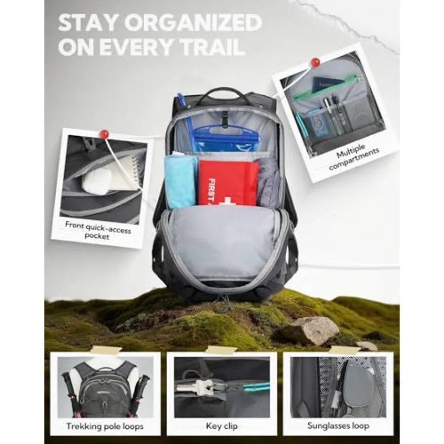 Canvas Hiking Daypack For Outdoor Adventures Unisex