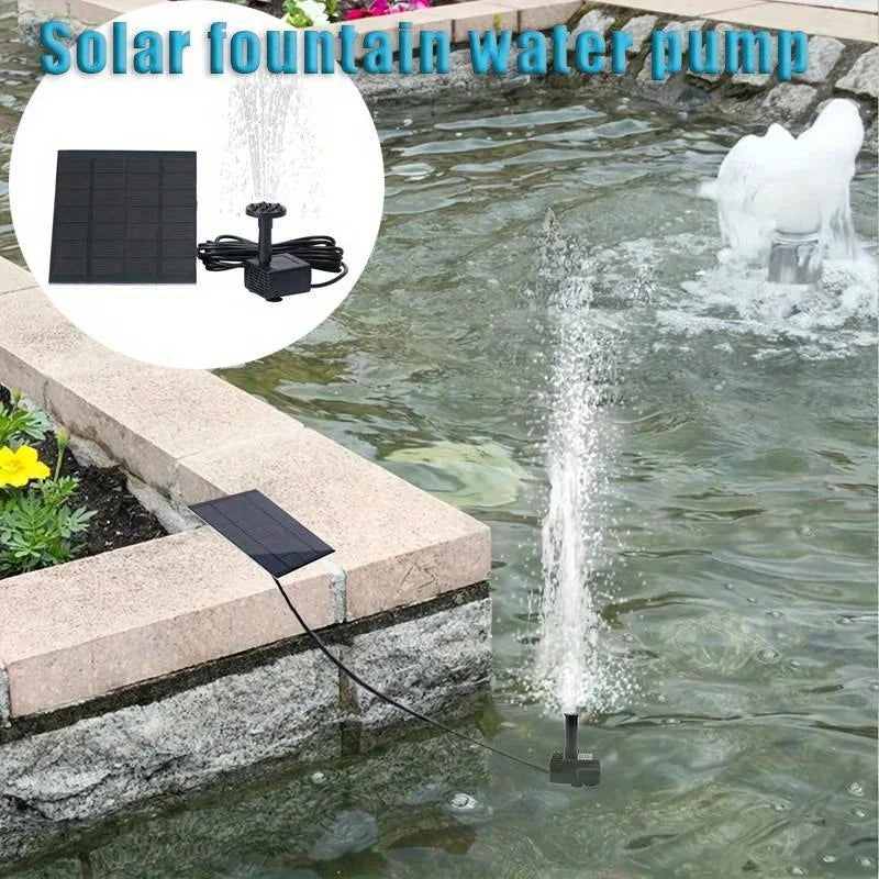 Solar Floating Fountain Pump With 6 Nozzles For Bird Baths