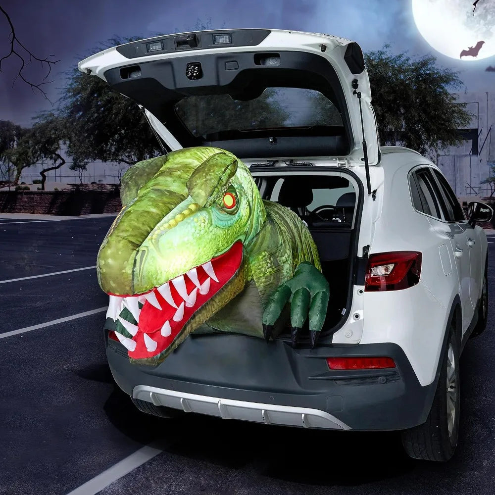 Animated Halloween Dinosaur Inflatable Outdoor Yard Decoration With Led Lights