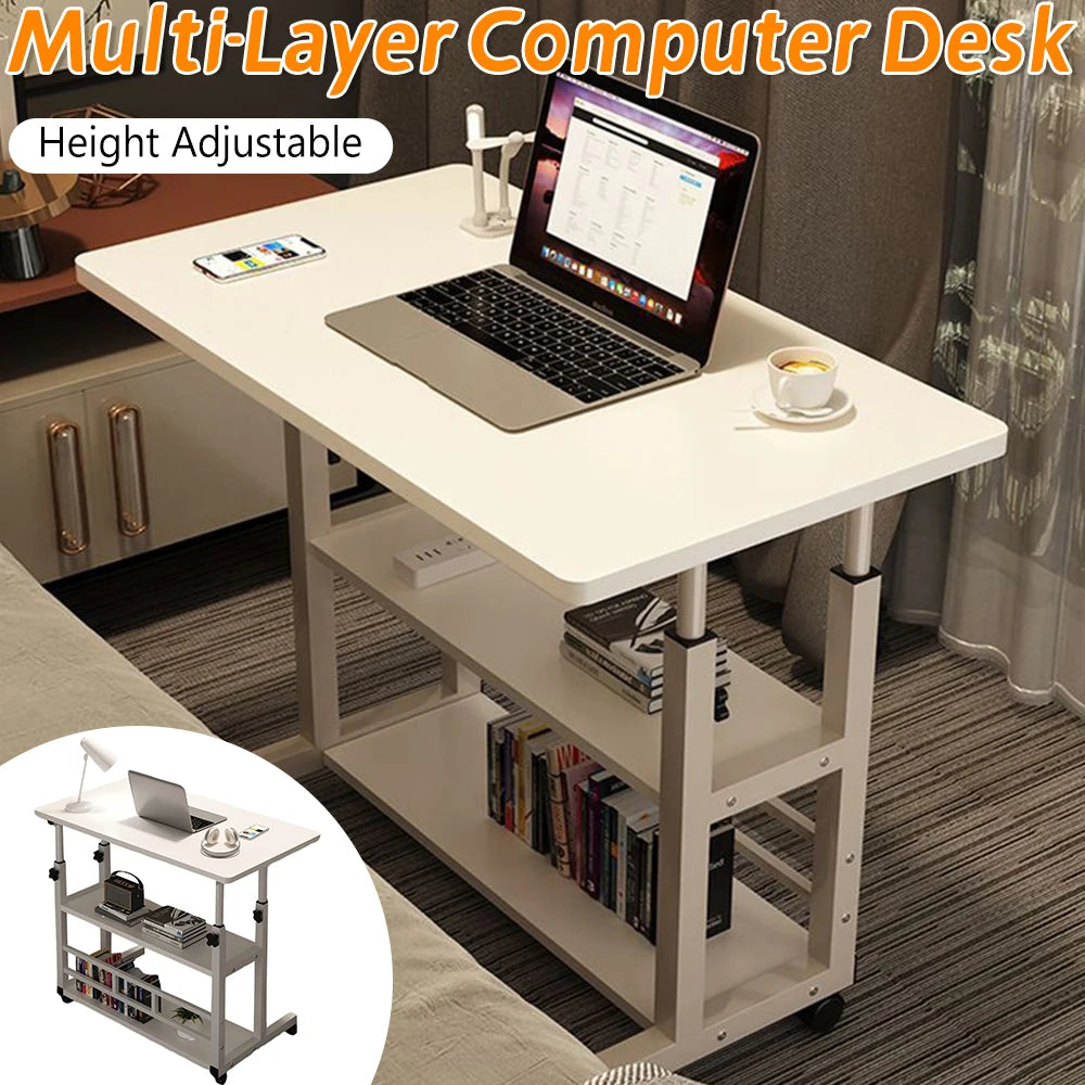 APWIKOGER Height Adjustable Standing Desk Wooden Workstation For Home Office