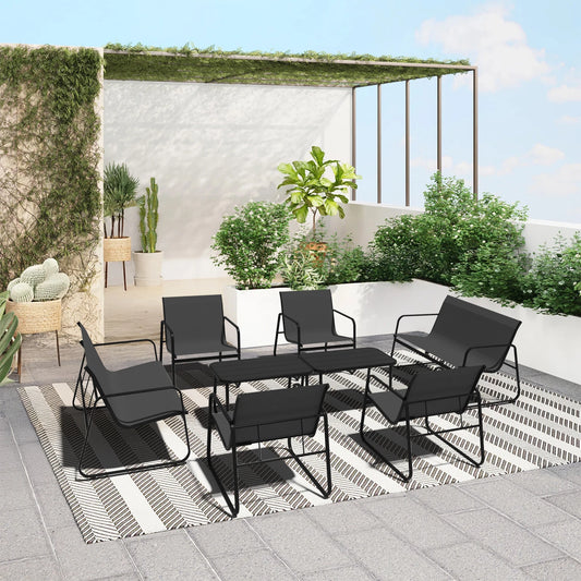 Avenvista Outdoor Patio Furniture Conversation Set With Metal Frame