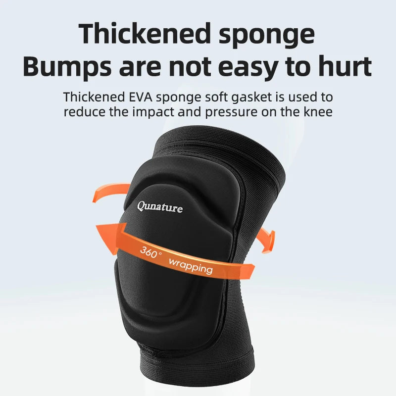 Qunature Local Shipping Ski Knee Pads Protective Gear Men Women Skiing Knee Pads Single Double Board Cycling Outdoor Activities Knee Fall Protection