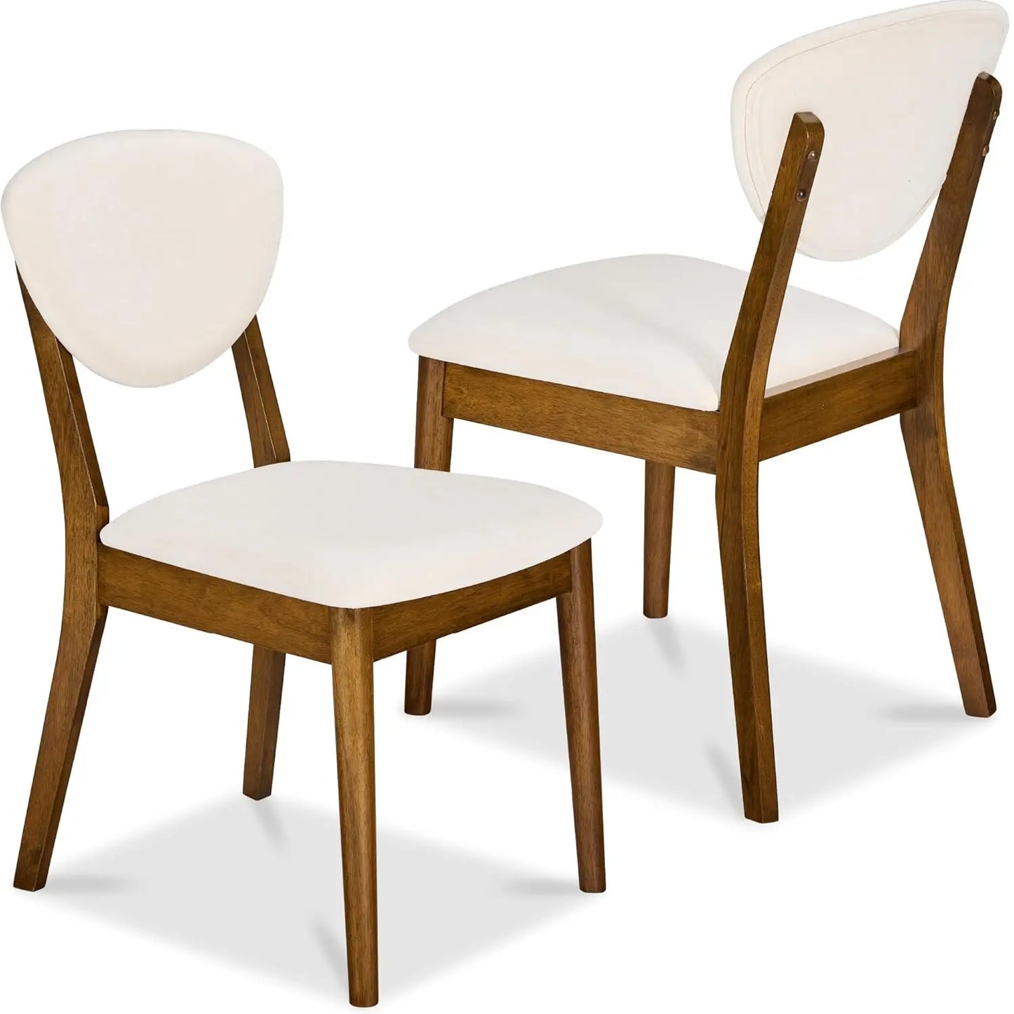 Mid Century Modern Dining Chairs With Padded Backrest