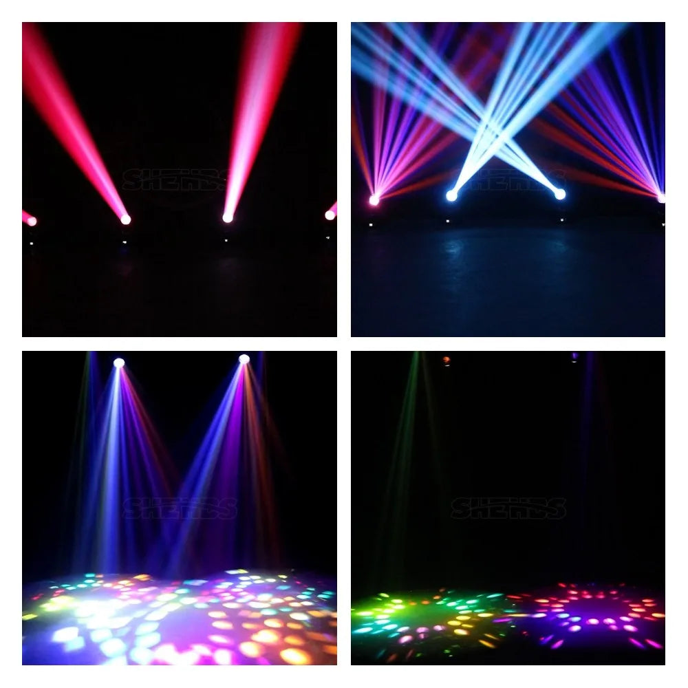 SHEHDS Bulb Beam 275W Moving Head Lighting 8+8+8-Prism With Flight Case For Dj Disco Night Club Wedding Stage Equipment