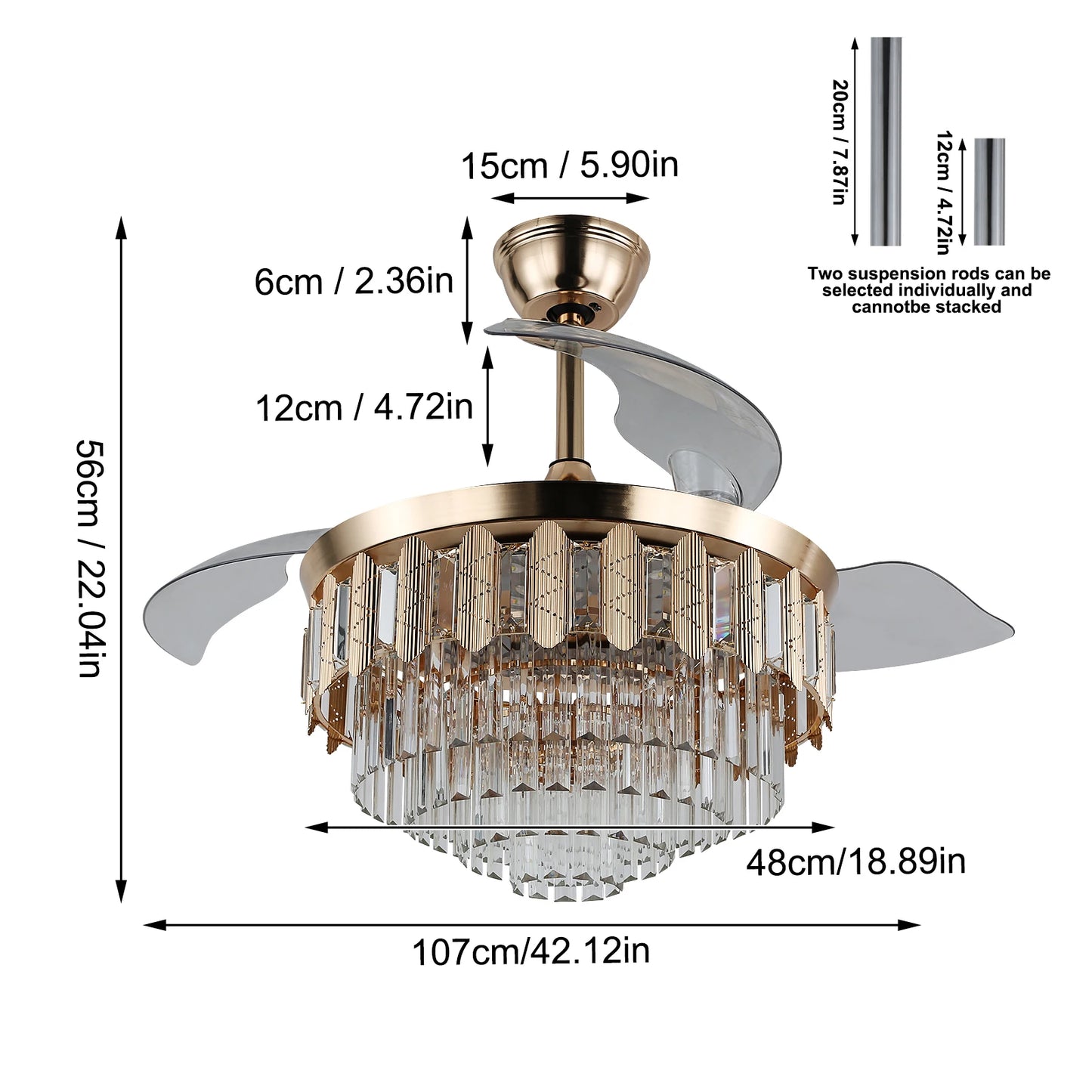 GreeLustr Modern Ceiling Fan With Led Light  Smart APP Remote Contro Reversible BLDC Intelligent Fandelier Lamp Indoor Fixture