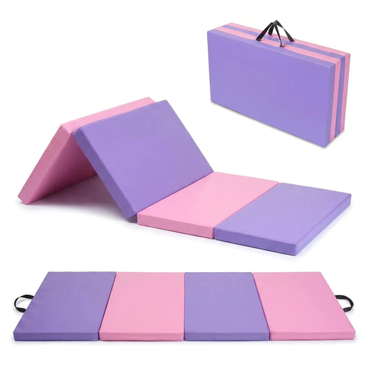 HiMiss Folding Gymnastics Exercise Mat For Home Yoga And Pilates