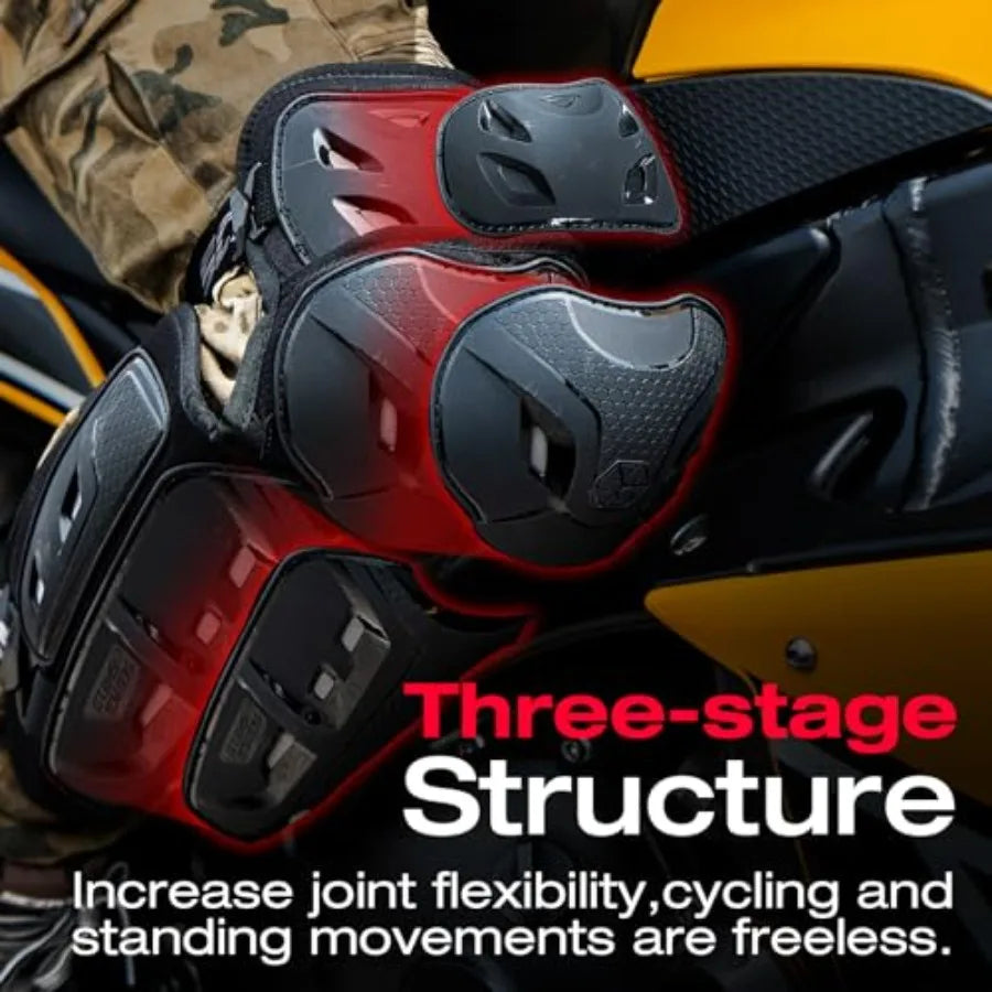 Motocross Motorcycle Knee Pads And Elbow Guards CE Level 1