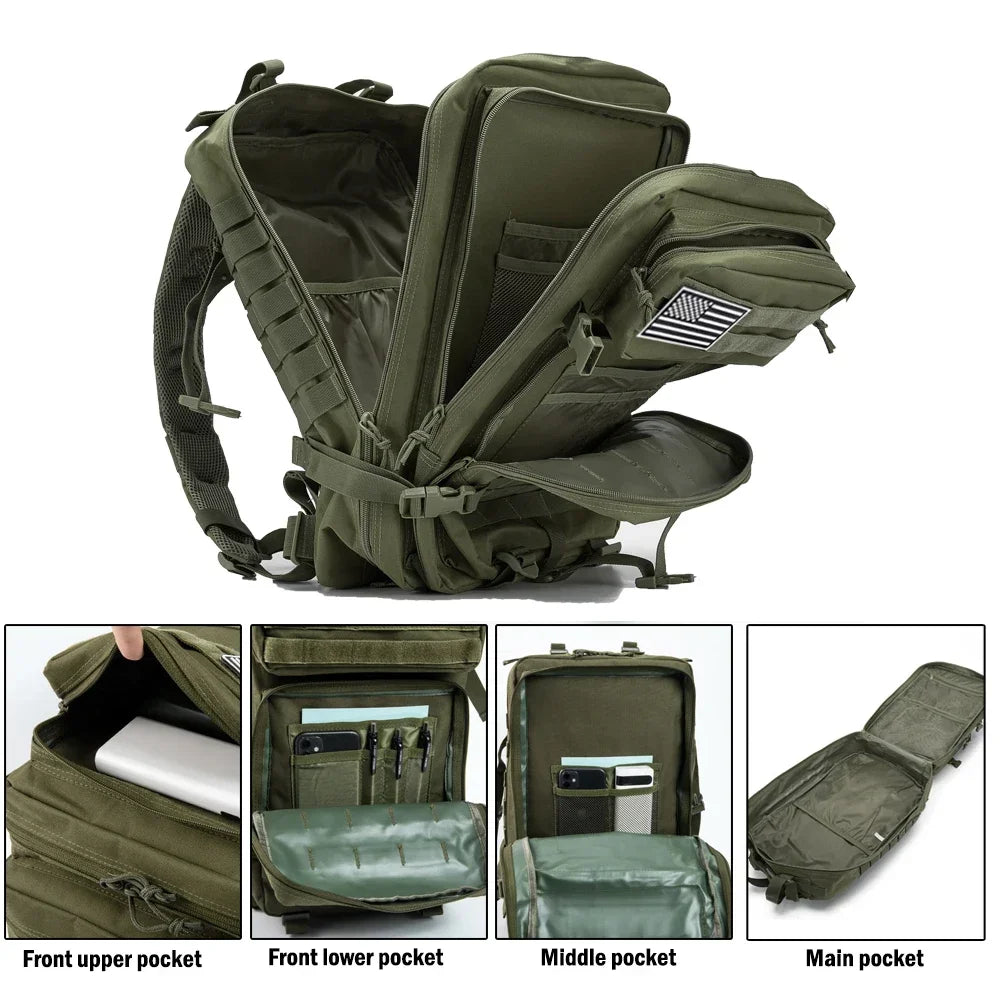 ReFire Gear Tactical Backpack Large Capacity Outdoor Rucksack