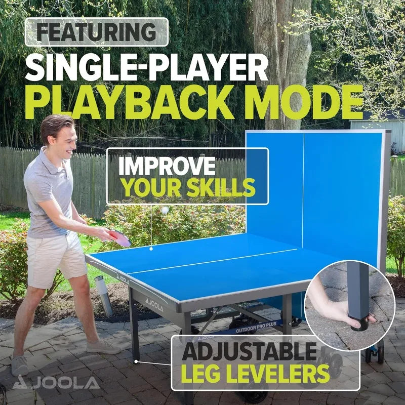 JOOLA Outdoor Ping Pong Table With Waterproof Net Set