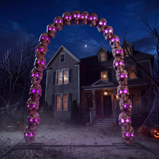Joyfy Halloween RGB Skull Archway LED Lights Outdoor Decoration