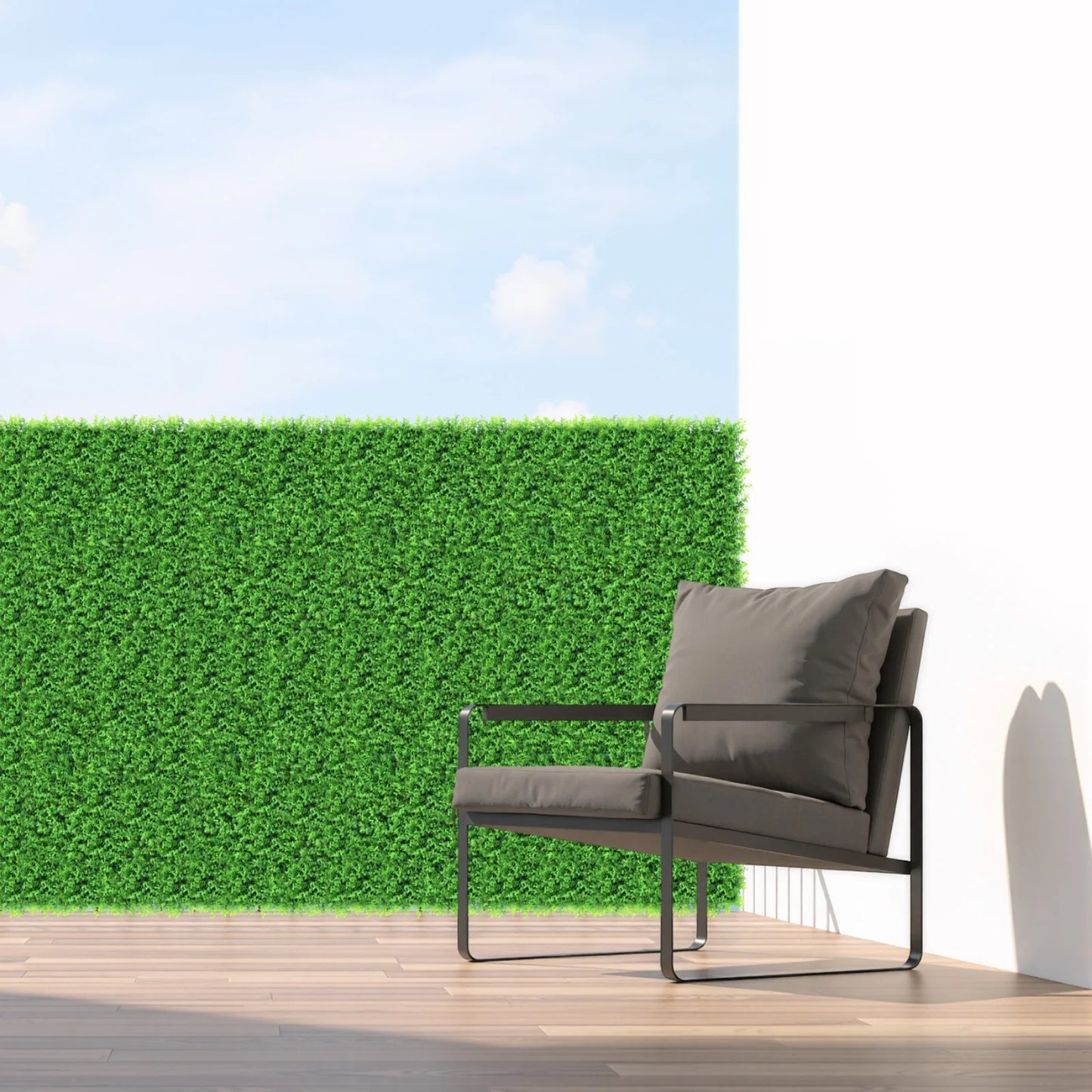 Boxwood Grass Wall Panels UV Resistant 12 Pieces Indoor Decor