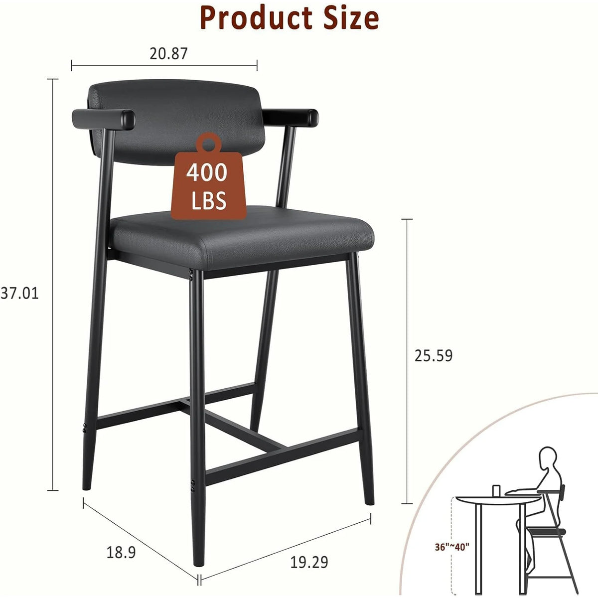 Twister Ck Upholstered Metal Bar Stools With Supportive Backrests