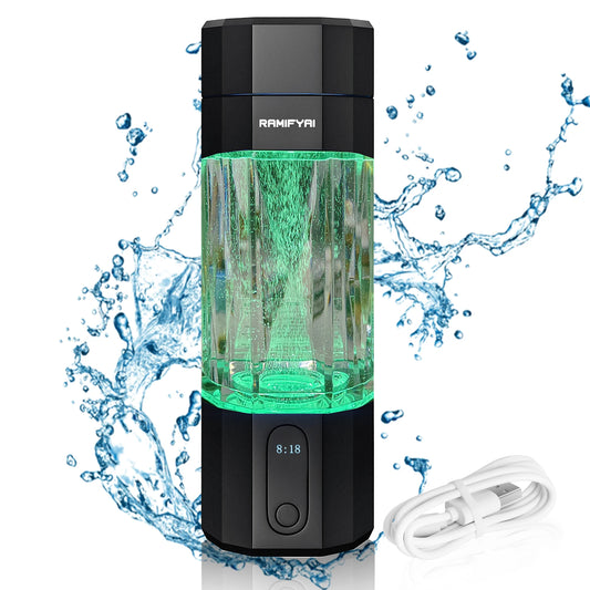 Hydrogen Water Bottle With SPE PEM Tech Leakproof Seven LEDs