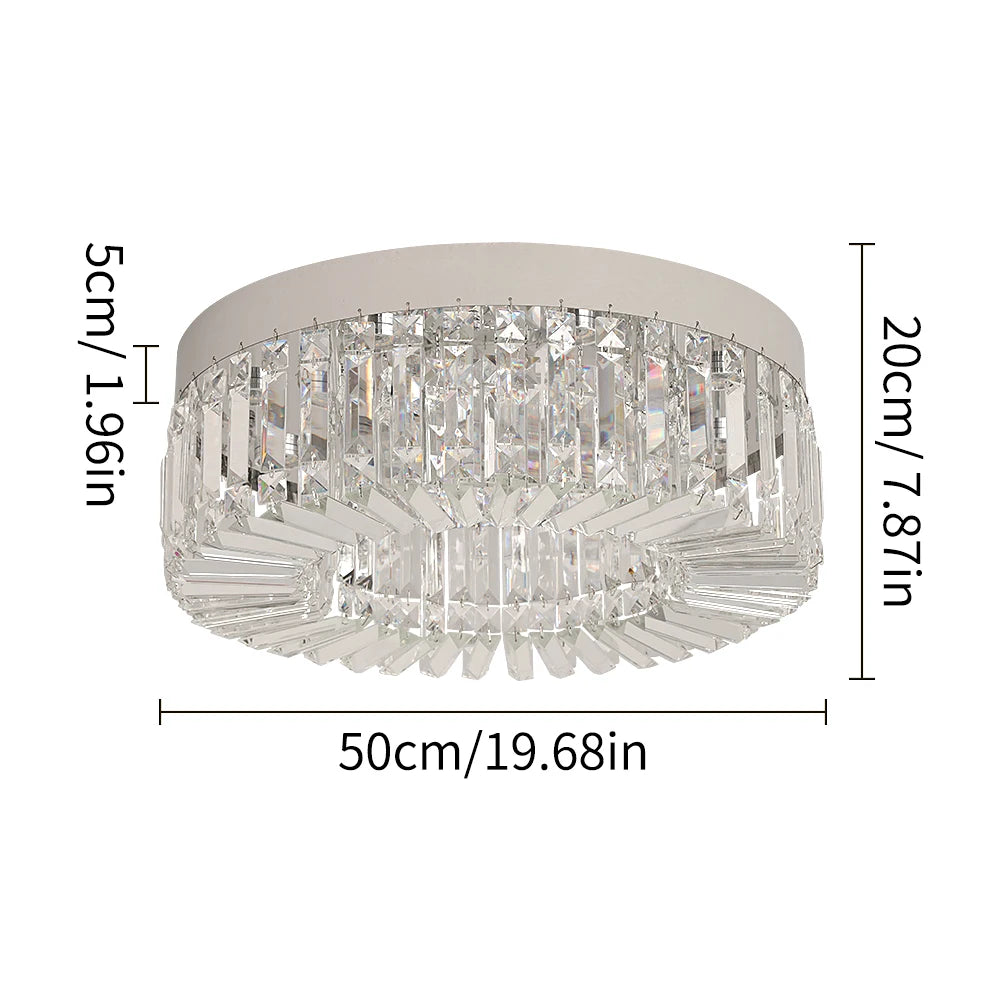 Gold Luxury Crystal Ceiling Lamp Living Room Modern Chandeliers Decoration Led Ceiling Lights Lighting Fixture Diameter 40 50cm