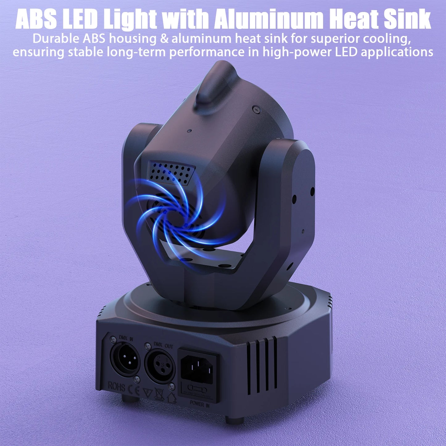 U'King Mini 30W Moving Head Light DMX RGB Strobe Light