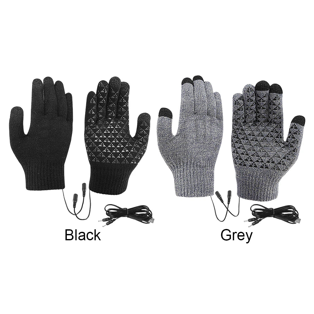 VODOOL Electric Heated Gloves Winter Warm Touchscreen USB Powered