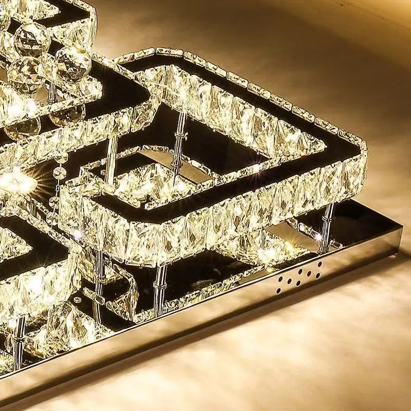 TAONUANSHU Modern Luxury Crystal LED Chandelier For Living Room