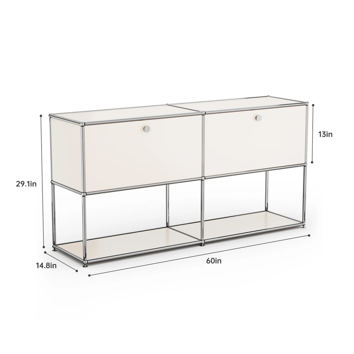 Cottinch Modern Metal Storage Cabinet Sideboard Organizer for Home