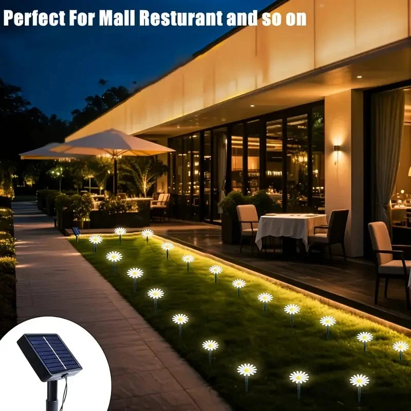 Solar Outdoor Garden Path Lights Waterproof Decorative String