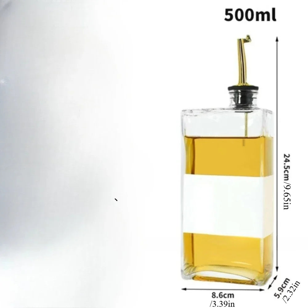 Glass Cooking Oil Dispenser Bottle For Oil And Vinegar Pouring