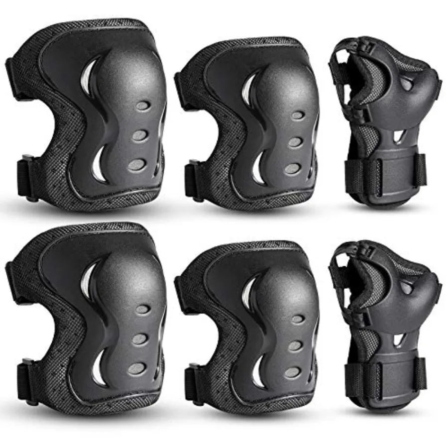 Universal Knee Elbow Wrist Guards Protective Gear Set For Skating