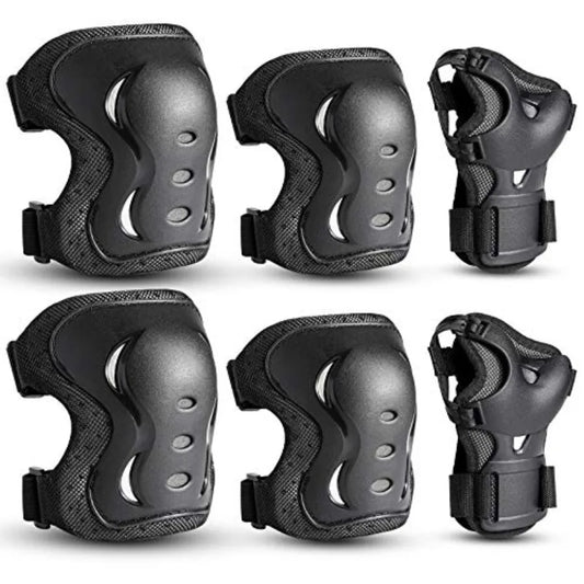 Universal Knee Elbow Wrist Guards Protective Gear Set For Skating