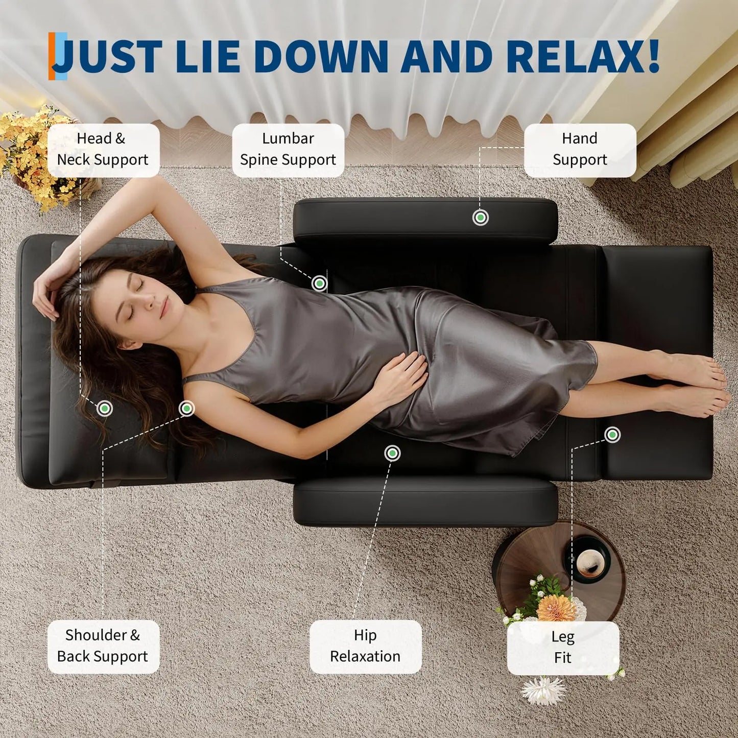 HiMISS Electric Recliner Chair With Tall Back PU Leather