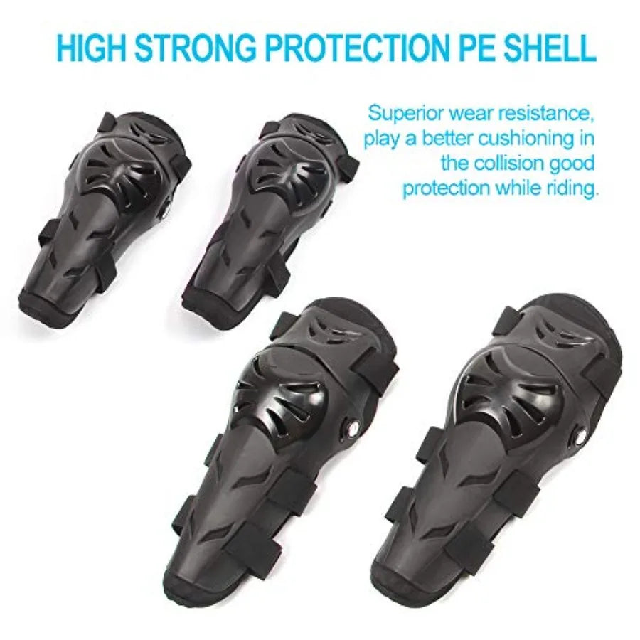 Motocross Knee Elbow Protection Pads Set For Adults