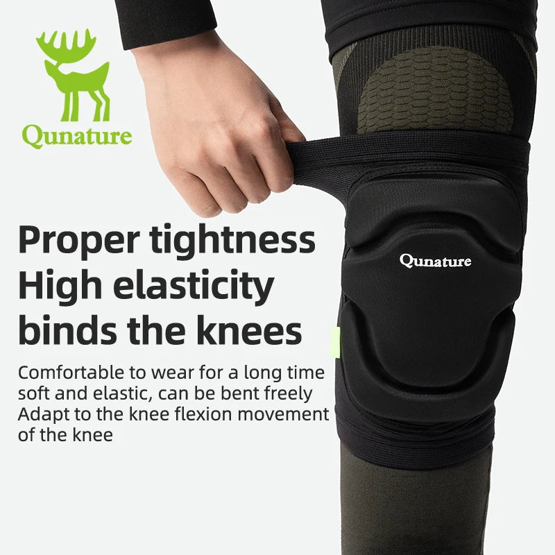 Qunature Local Shipping Ski Knee Pads Protective Gear Men Women Skiing Knee Pads Single Double Board Cycling Outdoor Activities Knee Fall Protection