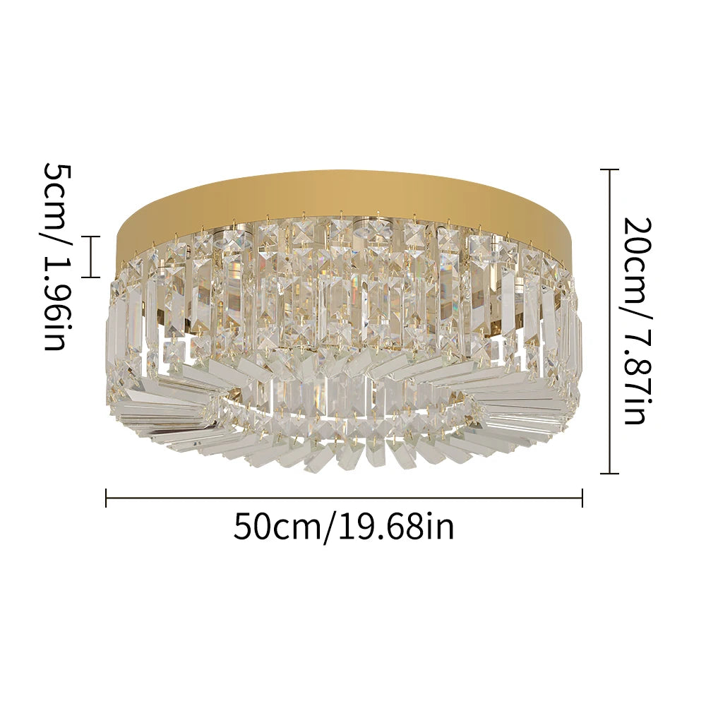 VETRULUS Crystal LED Ceiling Chandelier for Modern Interiors