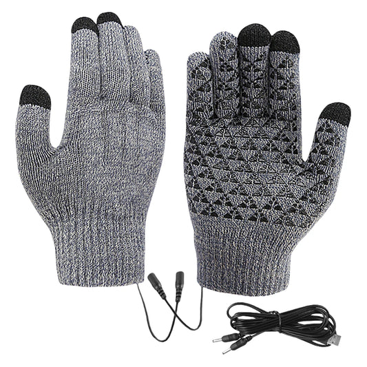 VODOOL Electric Heated Gloves Winter Warm Touchscreen USB Powered