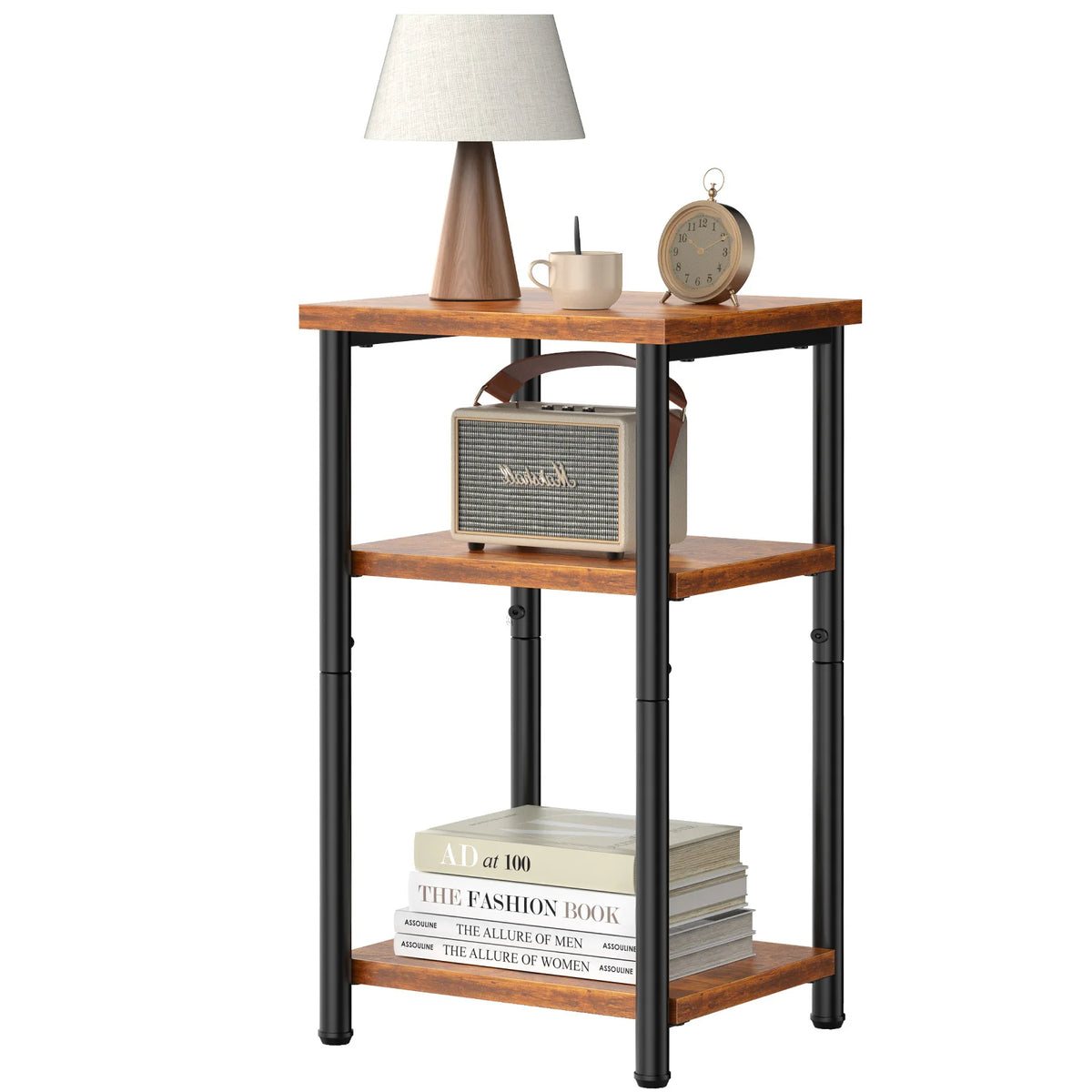 MCQ 3 Tier Living Room Coffee Table With Storage Shelf