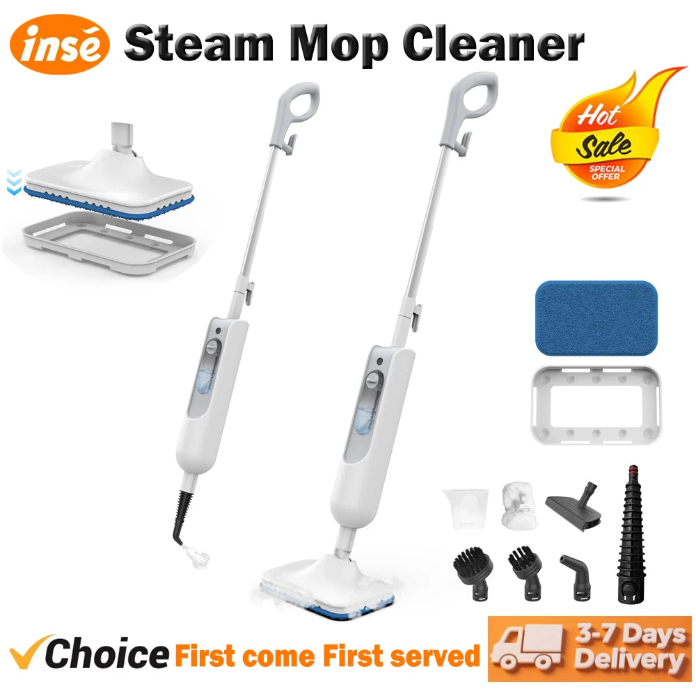 INSE Powerful 6 In 1 Detachable Electric Floor Steam Mop
