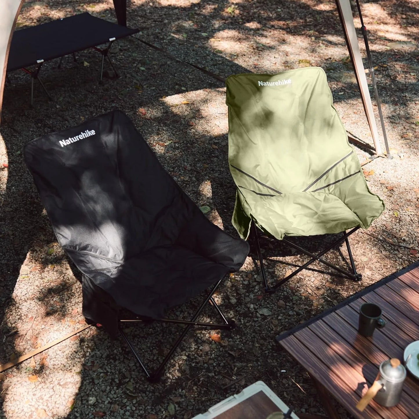 Naturehike Sea Star Recliner Outdoor Folding High Back Moon Chair 2-Position Adjustable Portable Camping Chair for Relaxing Foldable Leisure Travel Furniture Picnic