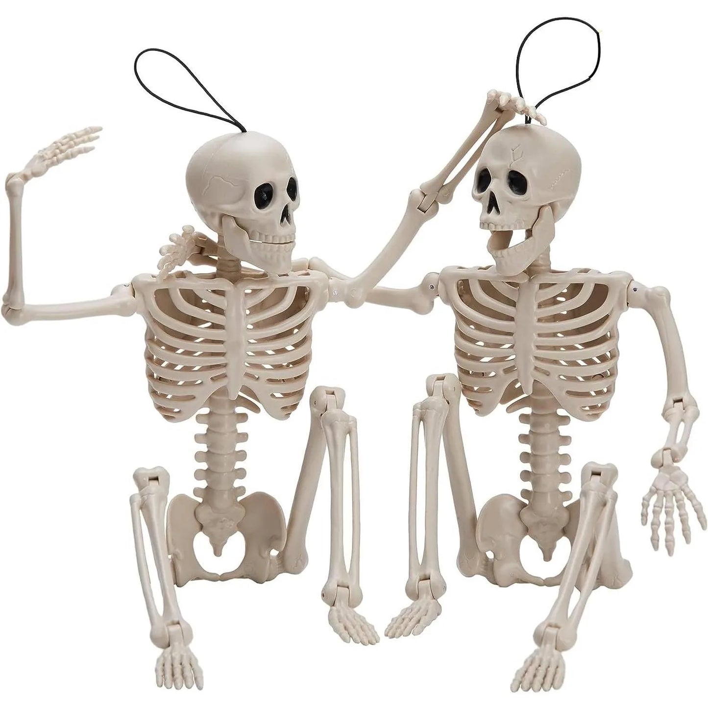 Hanging Posable Nylon Skeletons For Halloween Yard Decor