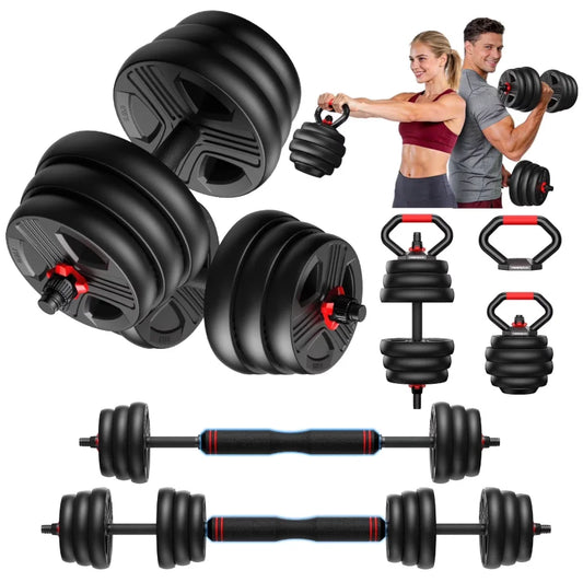 FED Fitness 5 In 1 Adjustable Dumbbell Set 20/35/45/70/90 LB