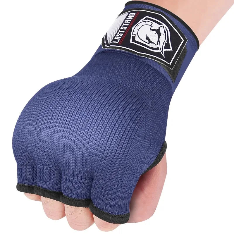 Gingpai Sport Gel Boxing Hand Wrap Gloves Half Finger MMA
