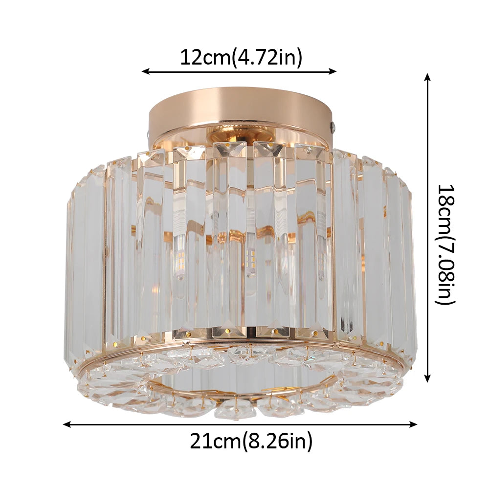 GreeLustr Modern Crystal Pendant Light for Dining Room and Kitchen Islands