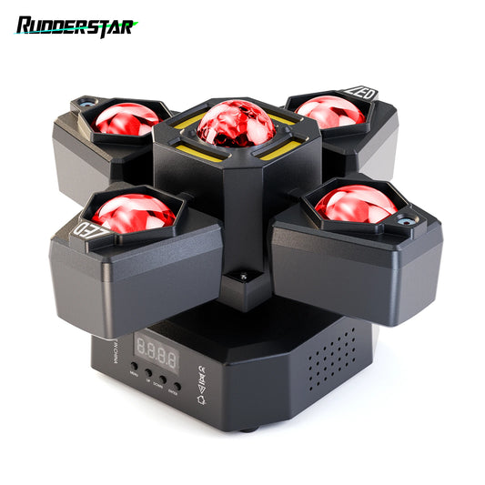 Rudderstar 4-Arm Moving Head Light 70W RGBW Stage Lighting