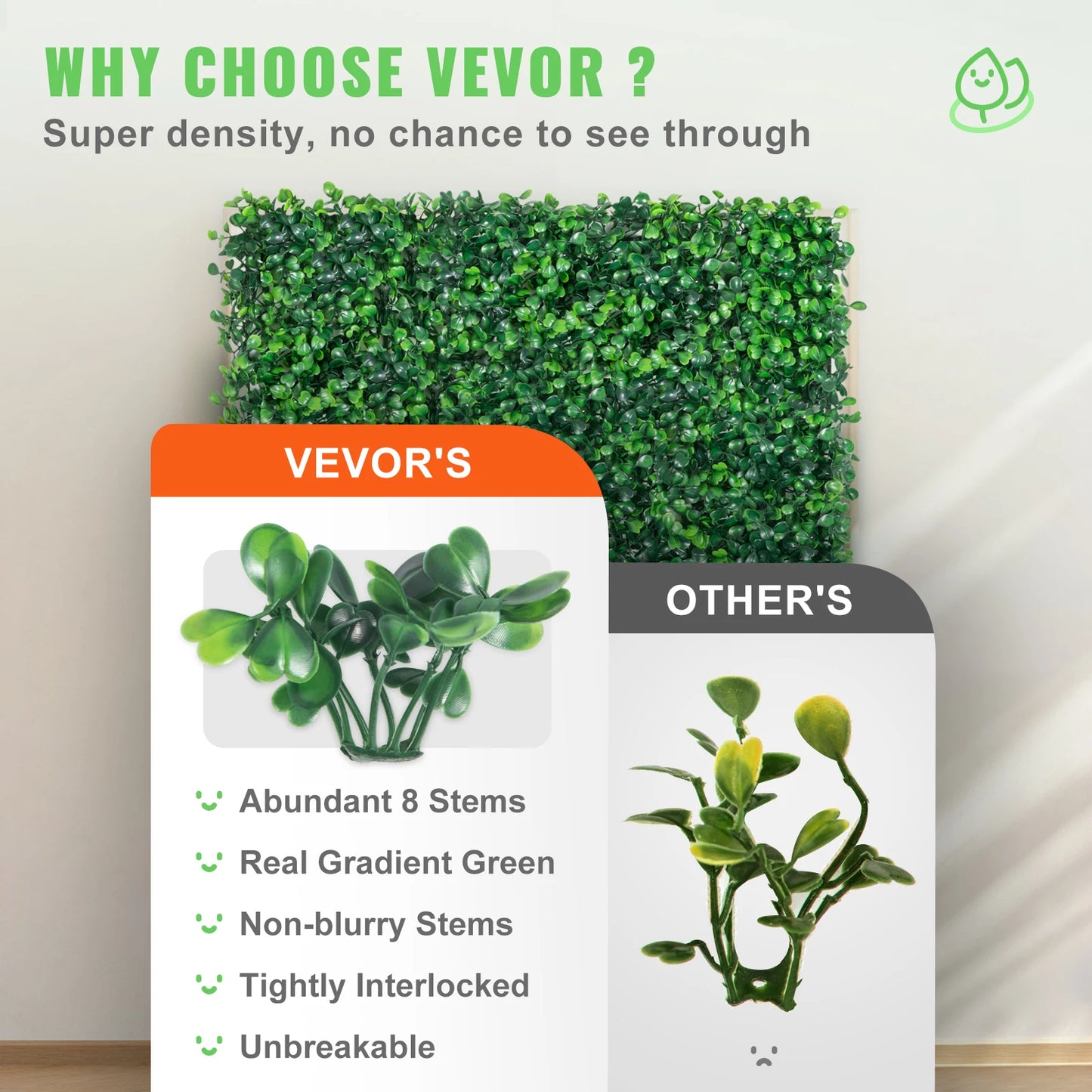 Artificial Boxwood Panels Wall Mat For Privacy Backdrop