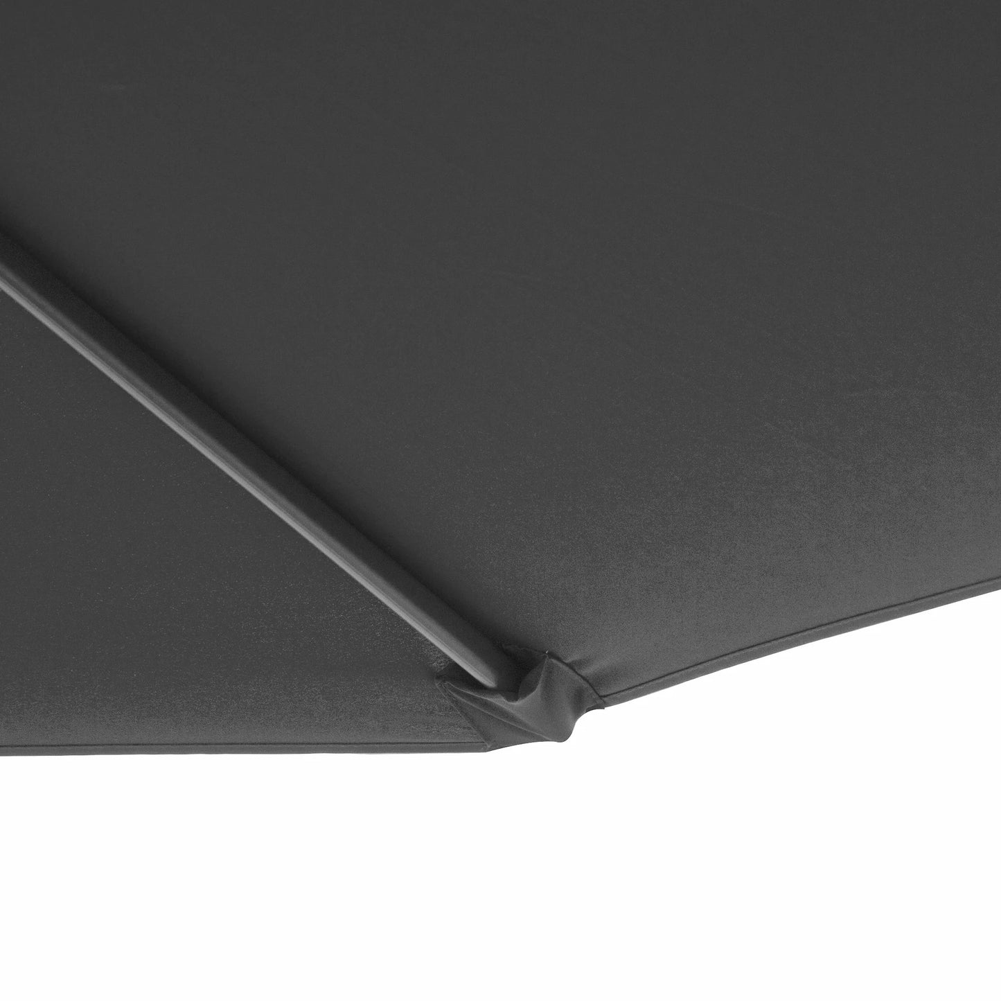 10' Cantilever Hanging Tilt Offset Patio Umbrella with Uv & Water Resistant Material and Cross Base (Weight Not Included), Gray