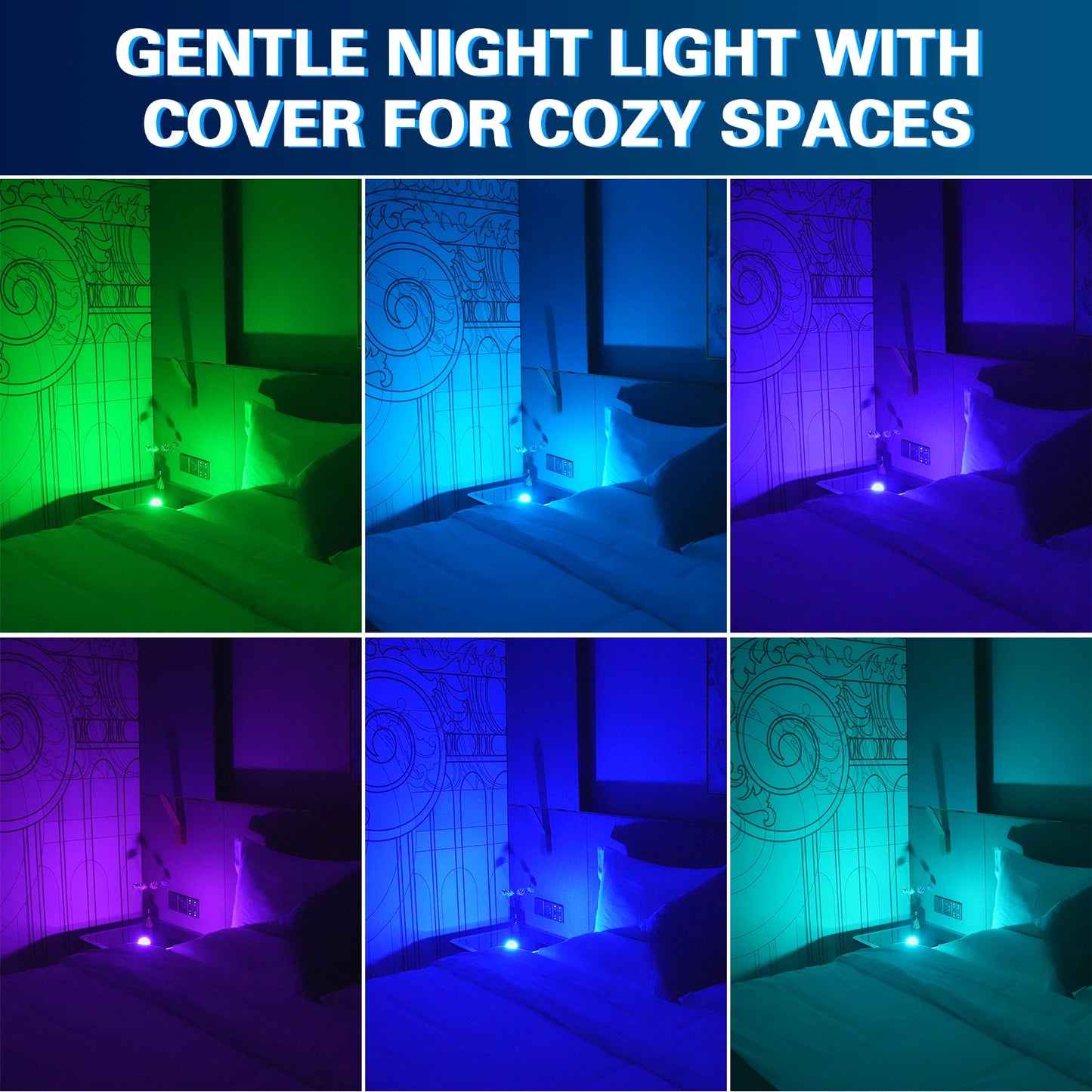 U'King 2PCS USB Mini Voice-Activated Strobe Magic Ball Light LED Car USB Atmosphere Light Disco Ball Light for DJ Party Show