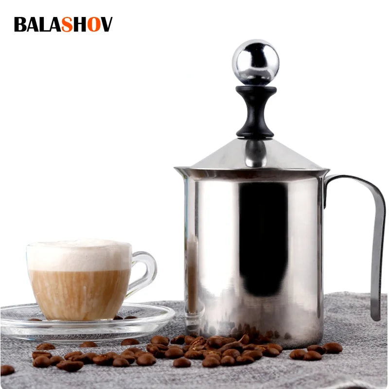 Balashov Rechargeable Stainless Steel Milk Frother And Foam Mixer