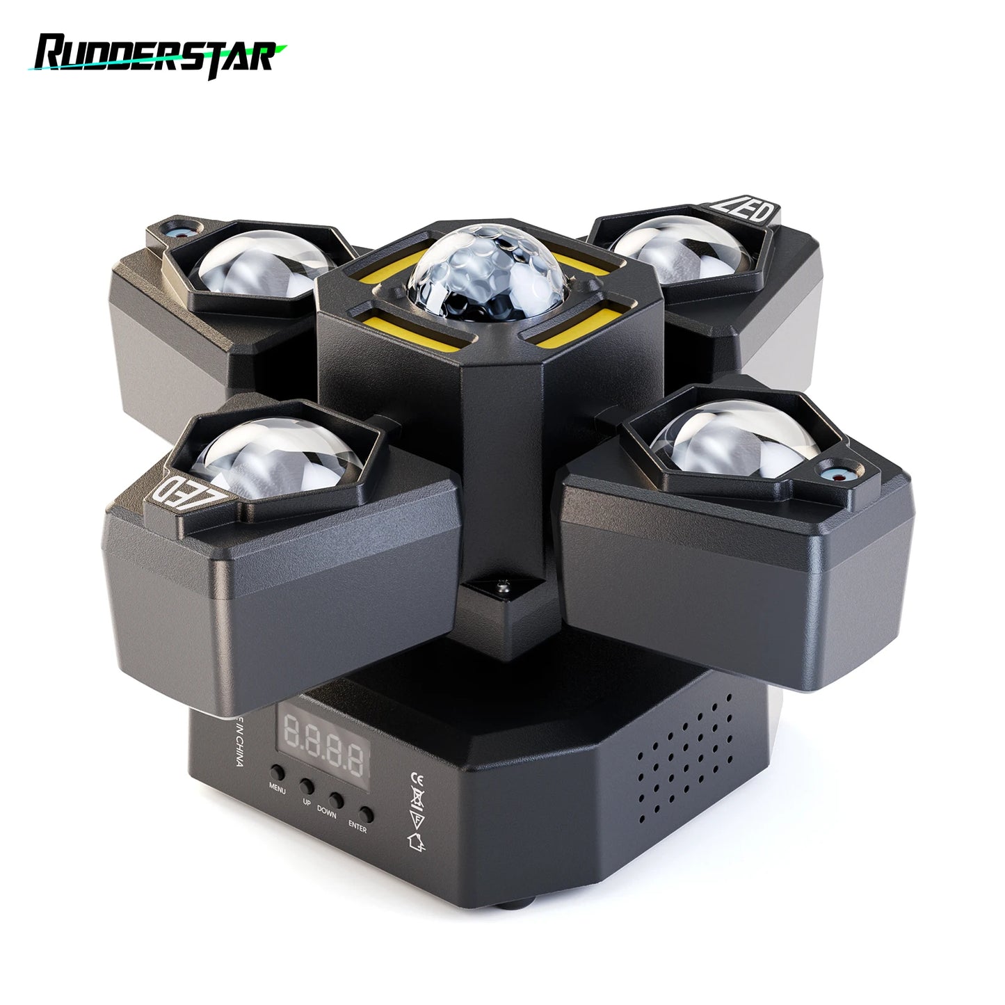 Rudderstar 4-Arm Moving Head Light 70W RGBW Stage Lighting