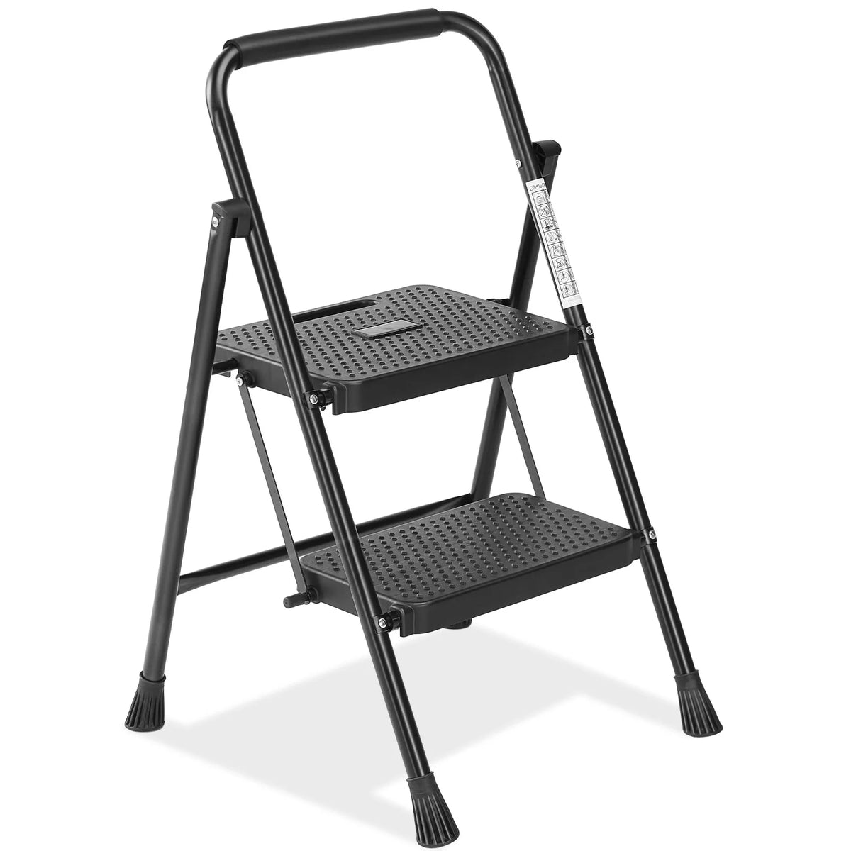 JHK Stainless Steel Folding Ladder Anti-Slip Portable Handle