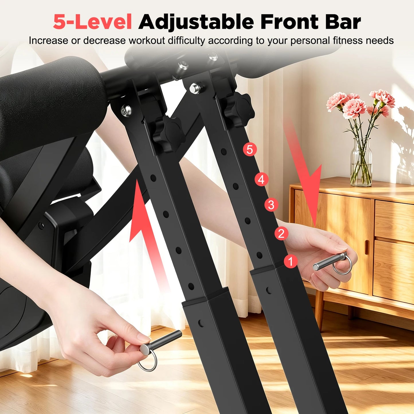 Dual Split-Track Ab Machine Core Trainer Home Fitness