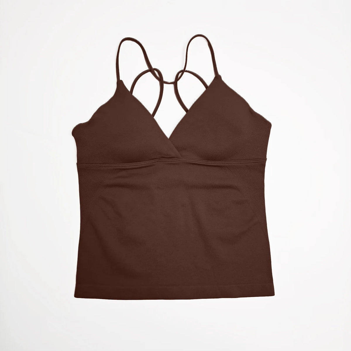NCLAGEN Women's Twist Front Seamless Yoga Workout Tank Top
