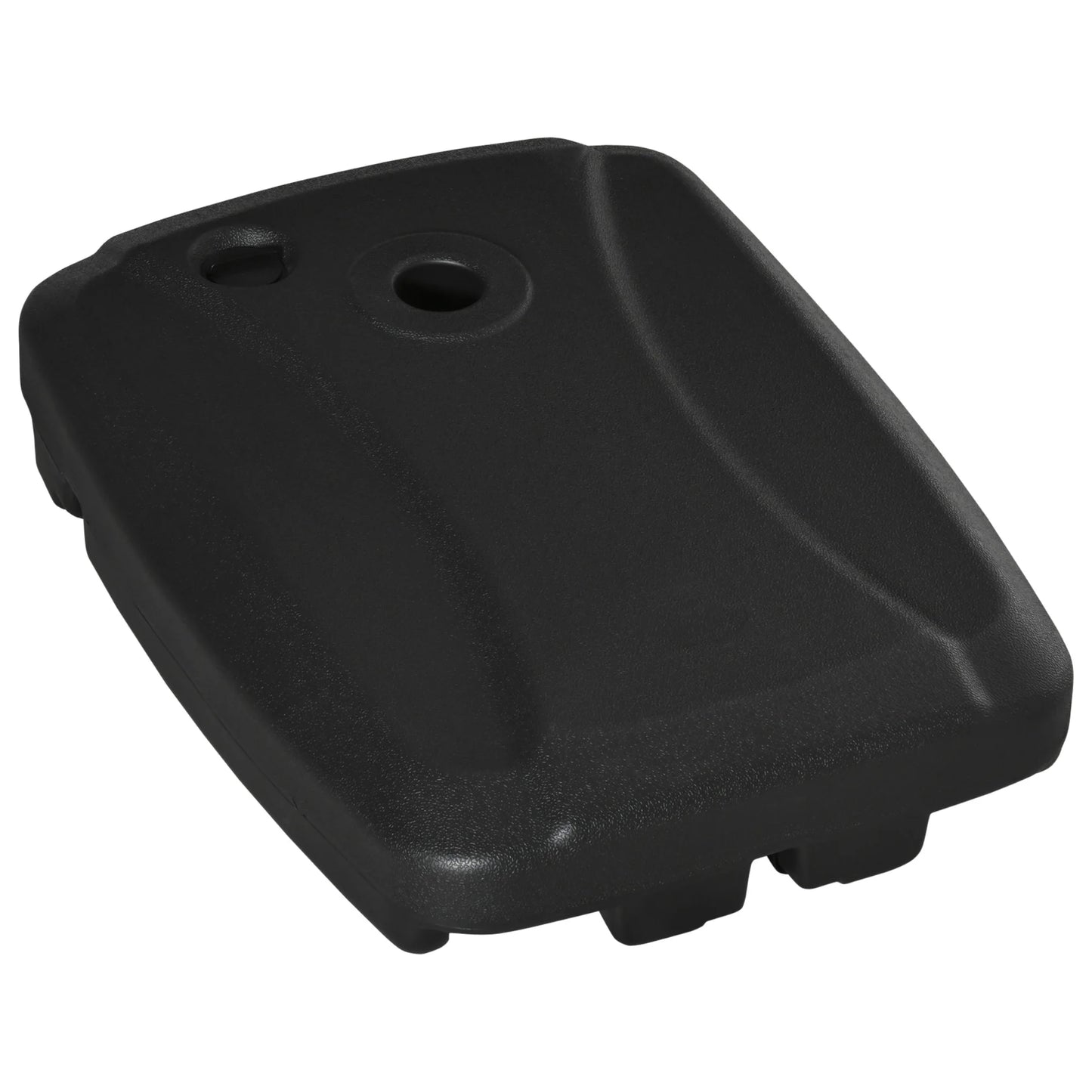 Cantilever Offset Umbrella Base Stand with Wheels, Water and Sand Filled, Black